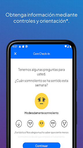 Captura de pantalla de myAir™ by Resmed