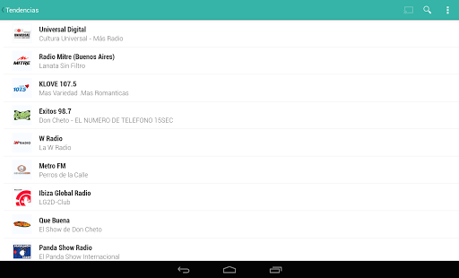 Captura de pantalla de TuneIn Radio Pro