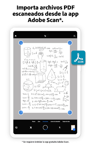 Captura de pantalla de Adobe Acrobat Reader para PDF
