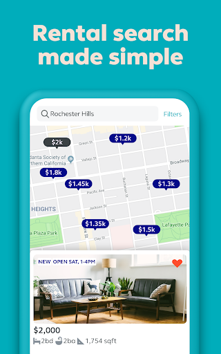 Captura de pantalla de Trulia Rent Apartments & Homes