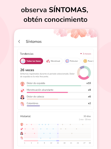 Captura de pantalla de Calendario Menstrual
