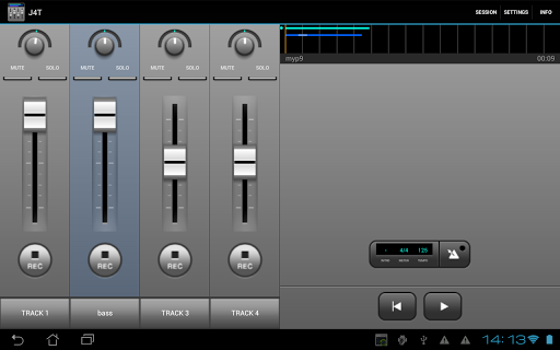 J4T Multitrack Recorder Screenshot
