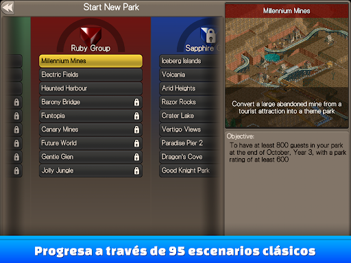 Captura de pantalla de RollerCoaster Tycoon® Classic