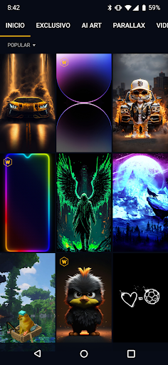 Captura de pantalla de Wallcraft – Fondos de pantalla