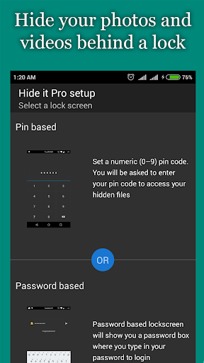 Captura de pantalla de Oculta Imágenes – Hide it Pro