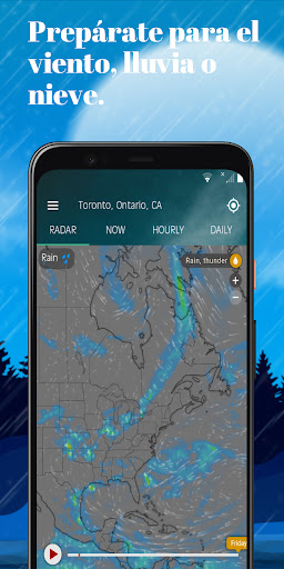 Captura de pantalla de Radar del Tiempo — Tormentas