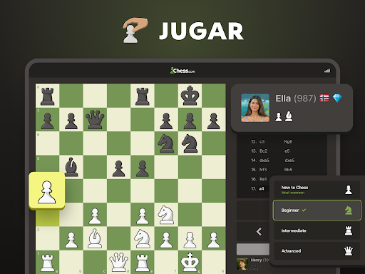Captura de pantalla de Ajedrez · Jugar y Aprender