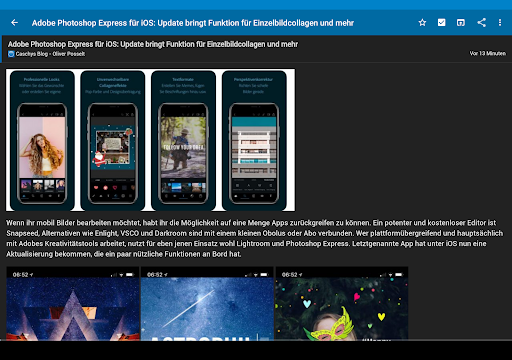 Captura de pantalla de Nextcloud News