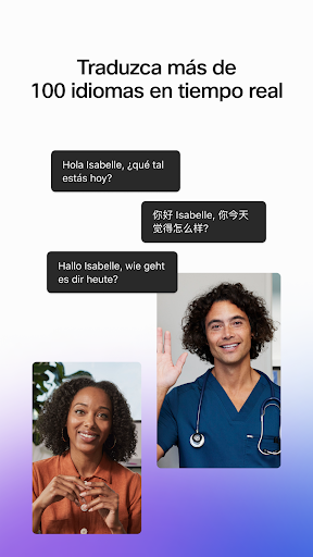 Captura de pantalla de Webex