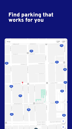 Captura de pantalla de ParkWhiz -- Parking App