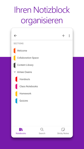 Microsoft OneNote: Save Notes Screenshot