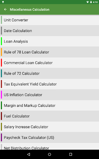 Captura de pantalla de Financial Calculators Pro
