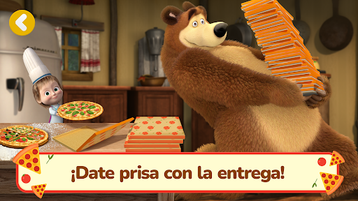 Captura de pantalla de Masha y el Oso Juegos de Pizza