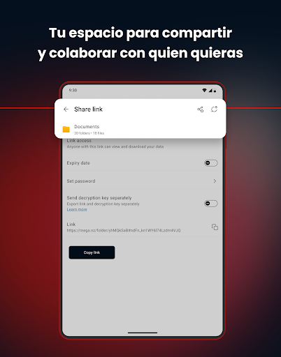 Captura de pantalla de MEGA