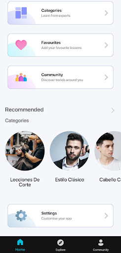 Captura de pantalla de Hombres Peinados y Corte Pelo