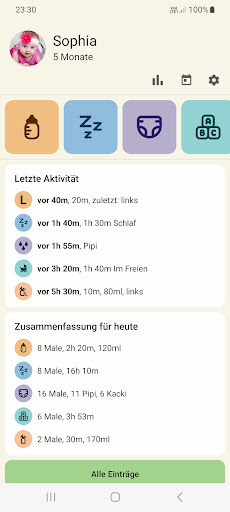 Baby Tracker - Stillen App Screenshot