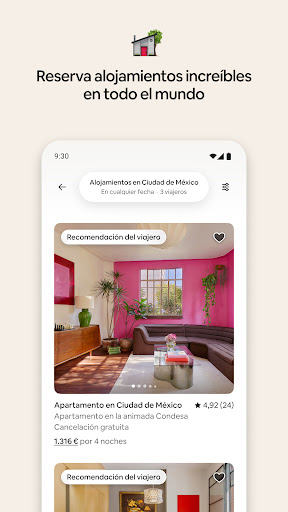 Captura de pantalla de Airbnb