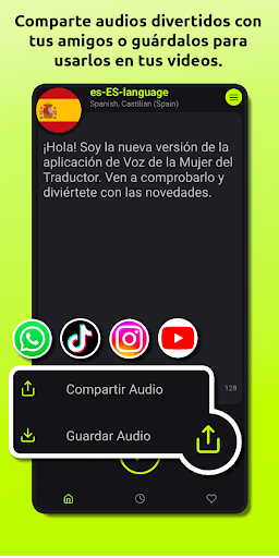 Captura de pantalla de Voz de la Mujer del Traductor