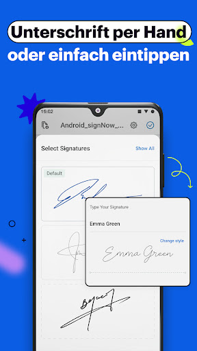 SignNow Elektronische Signatur Screenshot