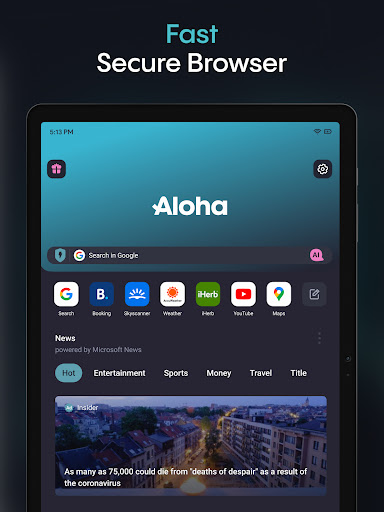 Aloha Browser - Private VPN screenshot