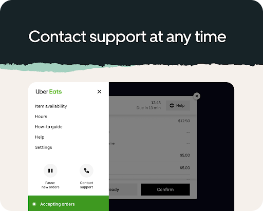 Captura de pantalla de Uber Eats : Gestor de Pedidos