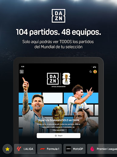 Captura de pantalla de DAZN - Deportes en Directo