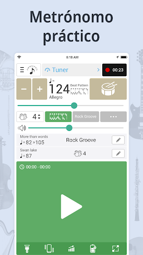 Captura de pantalla de Afinador y Metrónomo