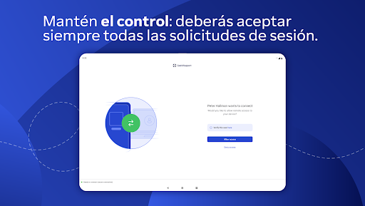 Captura de pantalla de TeamViewer QuickSupport