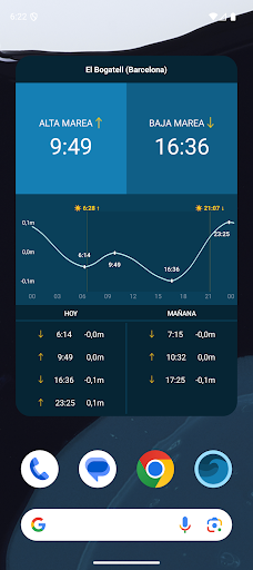 Captura de pantalla de Mareas cercanas