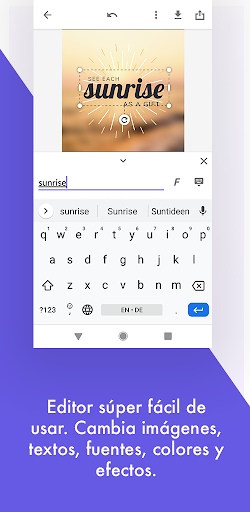 Captura de pantalla de Desygner: Diseño Gráfico Fácil