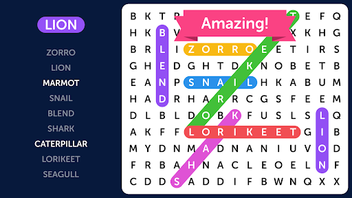 Captura de pantalla de Word Search