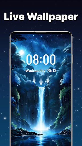 Captura de pantalla de Ondulación y fondo de pantalla
