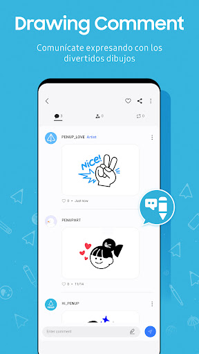 Captura de pantalla de PENUP