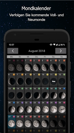Mondphasen Screenshot