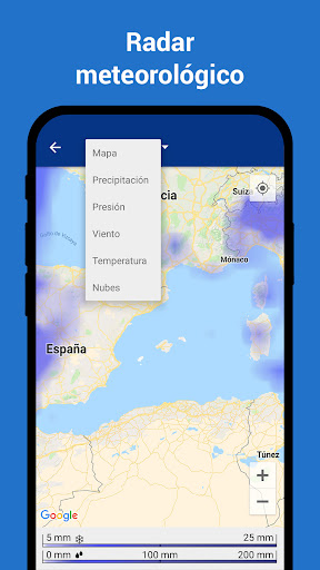 Captura de pantalla de Reloj y clima transparente
