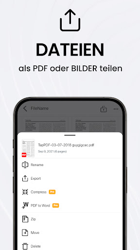 Scan zu PDF App - TapScanner Screenshot