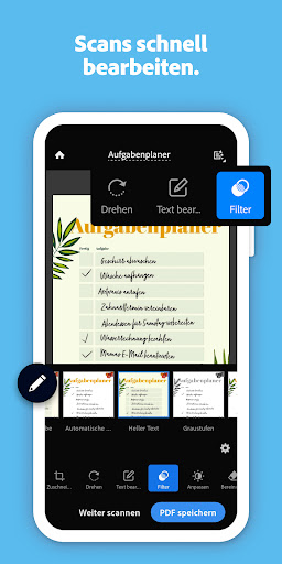 Adobe Scan KI-PDF Scanner, OCR Screenshot