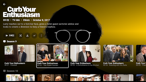 Captura de pantalla de Plezy for Plex & Jellyfin