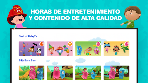 Captura de pantalla de BabyTV - Vídeos para niños