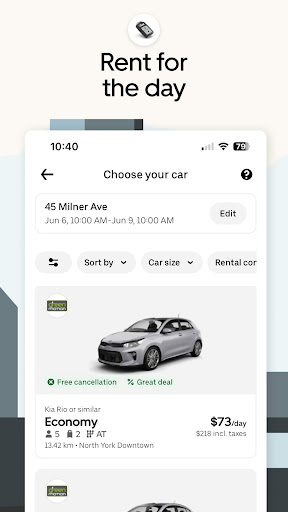 Captura de pantalla de Uber - Request a ride