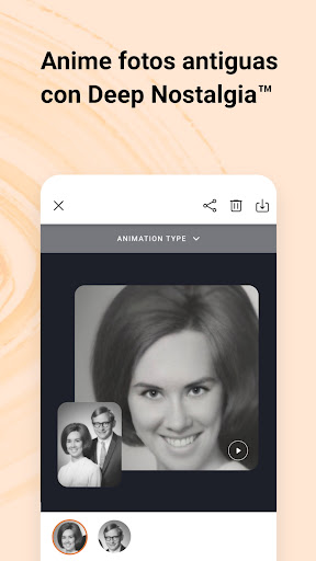 Captura de pantalla de MyHeritage: Árbol genealógico