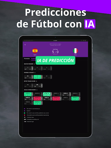 Captura de pantalla de 180Score Predicciones Fútbol