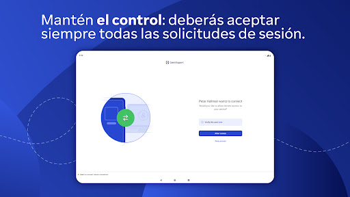 Captura de pantalla de TeamViewer QuickSupport