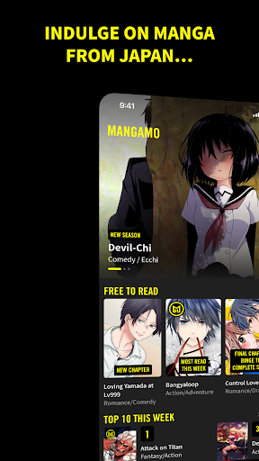 Captura de pantalla de Mangamo Manga & Comics