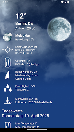 Wetter Deutschland XL PRO Screenshot