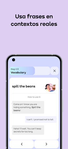 Captura de pantalla de Promova: Aprende inglés online
