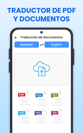 Captura de pantalla de Todo Traducir: Foto, PDF, DOC