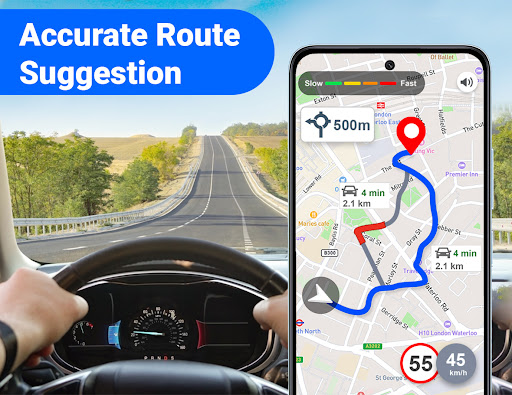 GPS Map Driving Directions screenshot