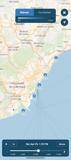 Captura de pantalla de Mareas cercanas