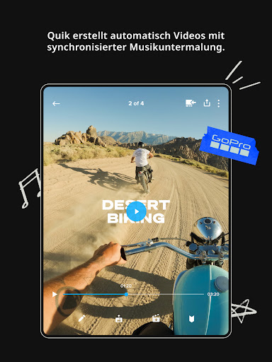 GoPro Quik: Video-Editor Screenshot